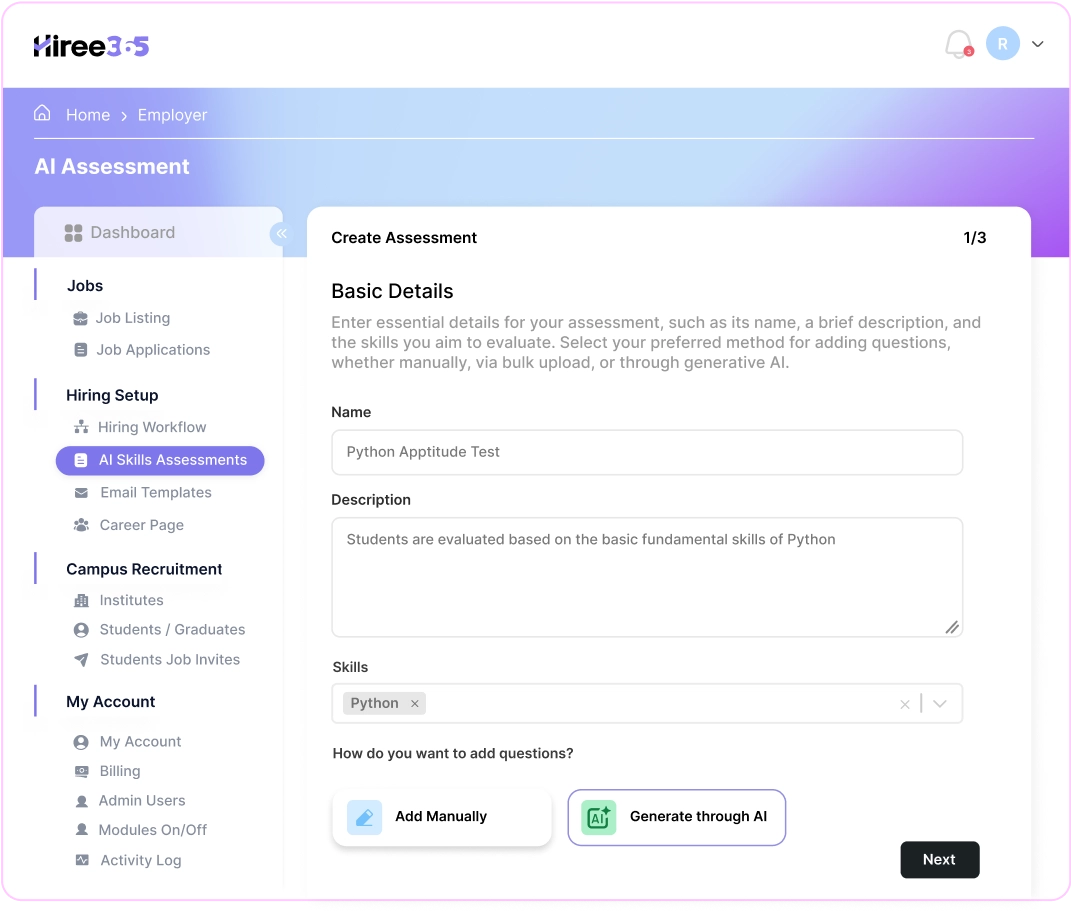 Step 1 Career page
