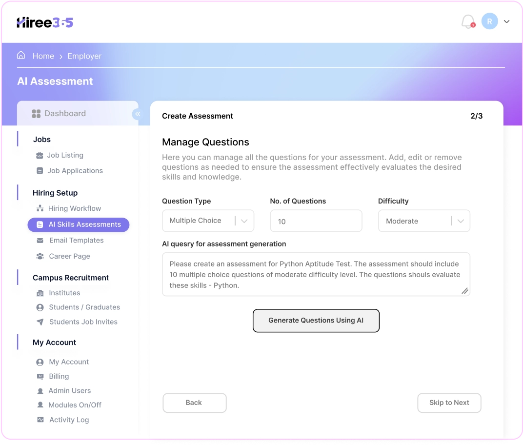 Step 1 Career page